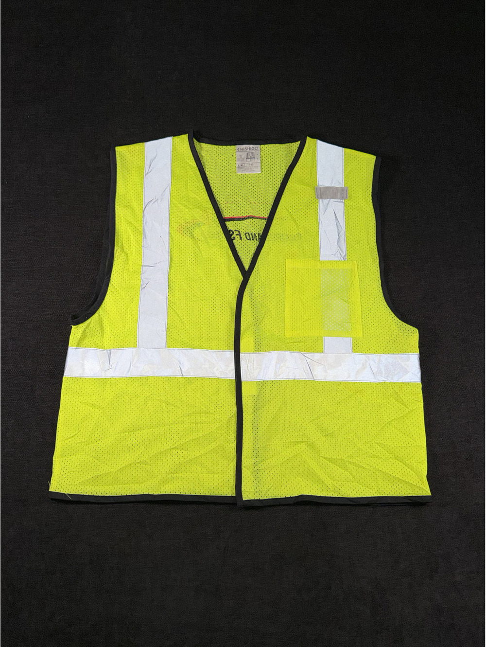 Kishigo High Visibility Safety Vest L-XL Yellow Mesh Reflective Work Vest